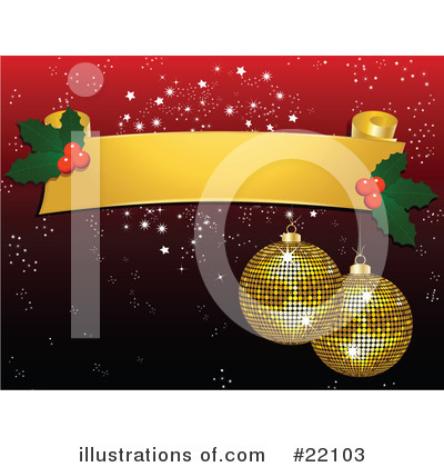 Christmas Ornaments Clipart #22103 by elaineitalia
