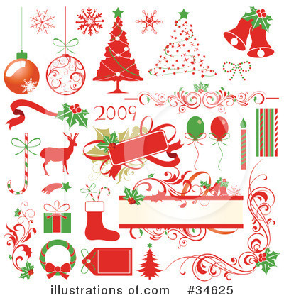Christmas Wreath Clipart #34625 by OnFocusMedia