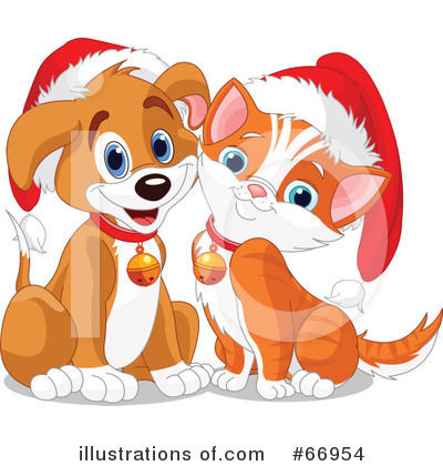 Royalty-Free (RF) Christmas Clipart Illustration by Pushkin - Stock Sample #66954