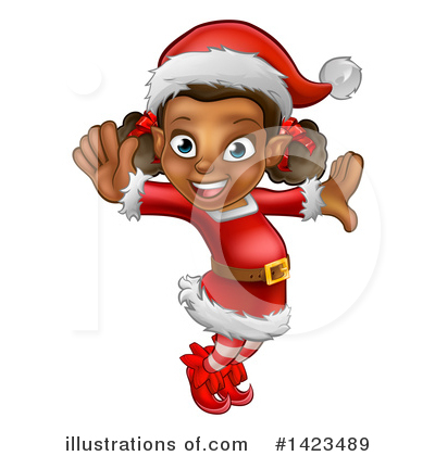 Christmas Elf Clipart #1423489 by AtStockIllustration