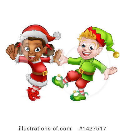 Royalty-Free (RF) Christmas Elf Clipart Illustration by AtStockIllustration - Stock Sample #1427517