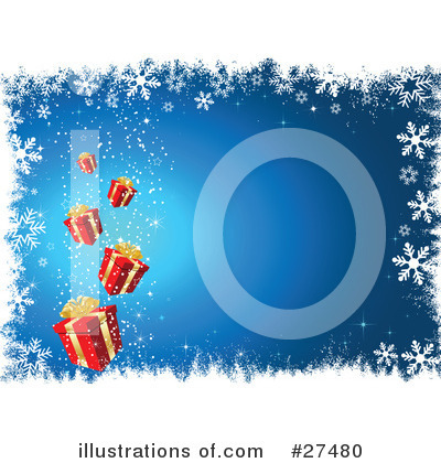 Royalty-Free (RF) Christmas Gift Clipart Illustration by KJ Pargeter - Stock Sample #27480