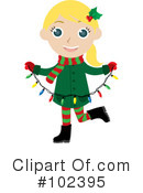 Christmas Girl Clipart #102395 by Rosie Piter