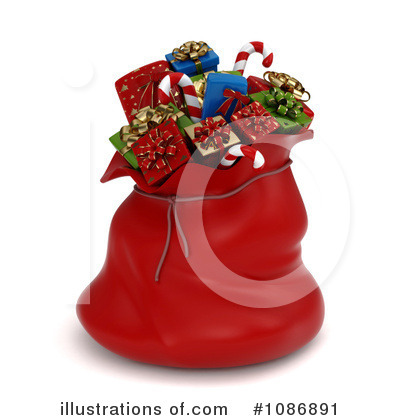 Royalty-Free (RF) Christmas Present Clipart Illustration by BNP Design Studio - Stock Sample #1086891