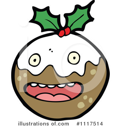 Christmas Pudding Clipart #1117514 by lineartestpilot