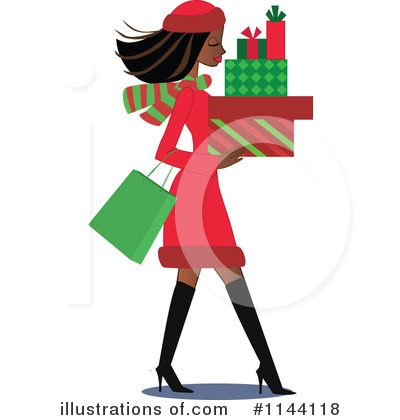 Christmas Woman Clipart #1144118 by peachidesigns