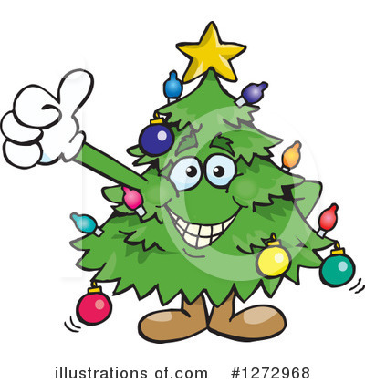 Christmas Tree Clipart #1272968 by Dennis Holmes Designs