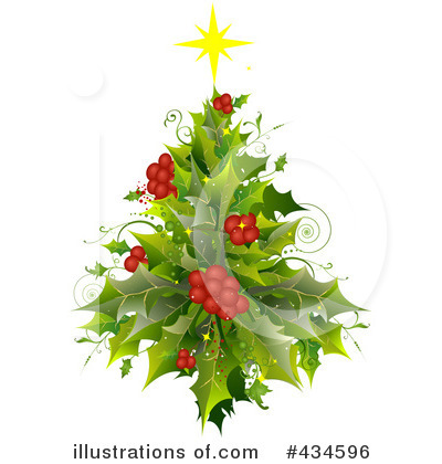 Royalty-Free (RF) Christmas Tree Clipart Illustration by BNP Design Studio - Stock Sample #434596