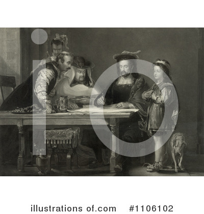 Royalty-Free (RF) Christopher Columbus Clipart Illustration by JVPD - Stock Sample #1106102