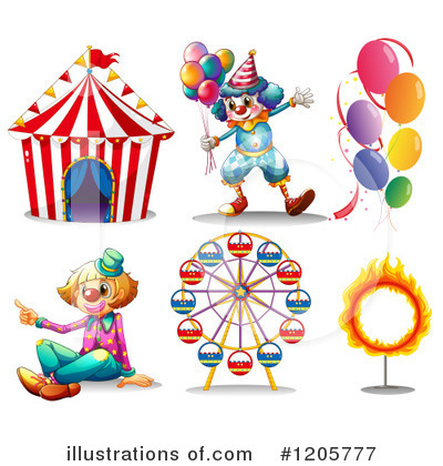 Circus Clipart #1205777 - Illustration by Graphics RF