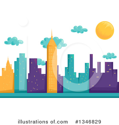 Skyline Clipart #1346829 by BNP Design Studio