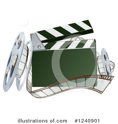 Clapperboard Clipart #1240901 by AtStockIllustration
