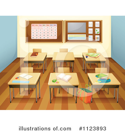 Classroom Clipart #1123893 - Illustration by Graphics RF