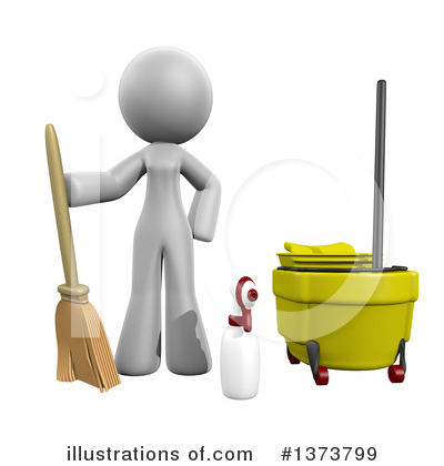 Housekeeping Clipart #1373799 by Leo Blanchette
