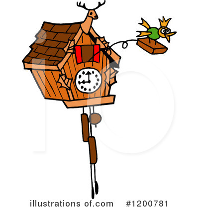 Cuckoo Clock Clipart #1200781 by LaffToon