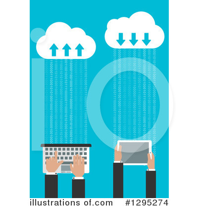 Tablet Computer Clipart #1295274 by Vector Tradition SM