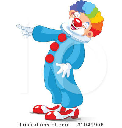 Royalty-Free (RF) Clown Clipart Illustration by Pushkin - Stock Sample #1049956