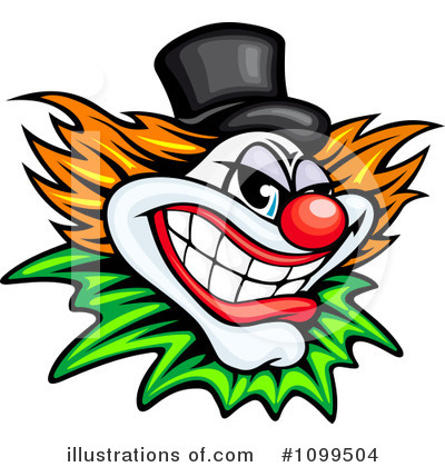 Clowns Clipart #1099504 by Vector Tradition SM