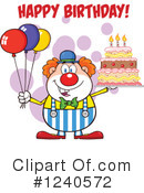 Clown Clipart #1240572 by Hit Toon