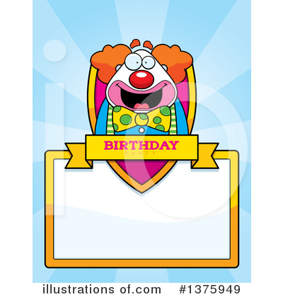 Royalty-Free (RF) Clown Clipart Illustration by Cory Thoman - Stock Sample #1375949