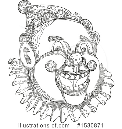 Royalty-Free (RF) Clown Clipart Illustration by patrimonio - Stock Sample #1530871