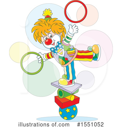 Royalty-Free (RF) Clown Clipart Illustration by Alex Bannykh - Stock Sample #1551052