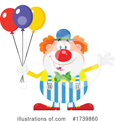 Clown Clipart #1739860 by Hit Toon