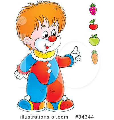 Royalty-Free (RF) Clown Clipart Illustration by Alex Bannykh - Stock Sample #34344