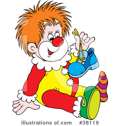 Royalty-Free (RF) Clown Clipart Illustration by Alex Bannykh - Stock Sample #38119