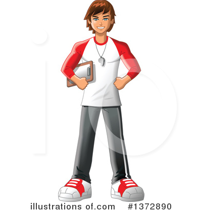 Coach Clipart #1372890 by Clip Art Mascots