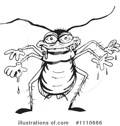 Cockroach Clipart #1110666 by Dennis Holmes Designs