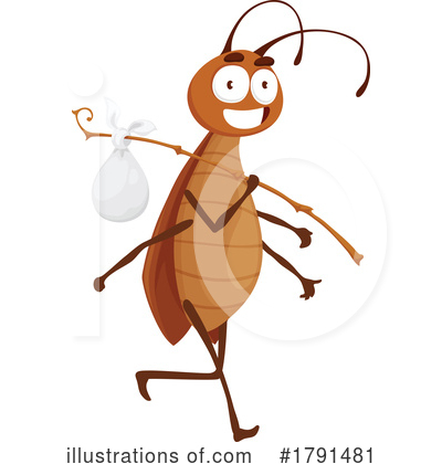 Royalty-Free (RF) Cockroach Clipart Illustration by Vector Tradition SM - Stock Sample #1791481