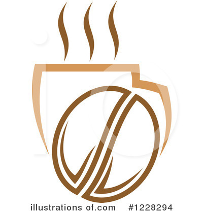 Coffee Bean Clipart #1228294 by Vector Tradition SM