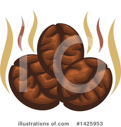 Coffee Bean Clipart #102986 - Illustration by Cory Thoman