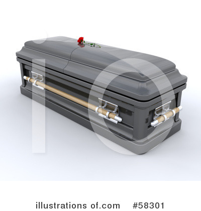 Royalty-Free (RF) Coffin Clipart Illustration by KJ Pargeter - Stock Sample #58301