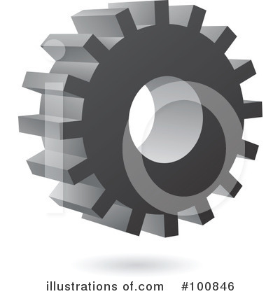 Royalty-Free (RF) Cogs Clipart Illustration by cidepix - Stock Sample #100846