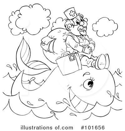 Royalty-Free (RF) Coloring Page Clipart Illustration by Alex Bannykh - Stock Sample #101656