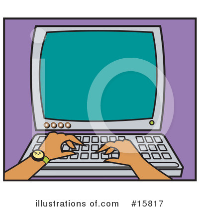 Royalty-Free (RF) Computer Clipart Illustration by Andy Nortnik - Stock Sample #15817