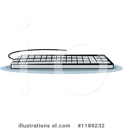 Royalty-Free (RF) Computer Keyboard Clipart Illustration by Lal Perera - Stock Sample #1186232
