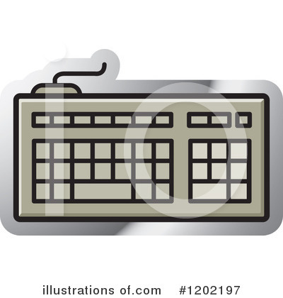 Computer Keyboard Clipart #1202197 by Lal Perera
