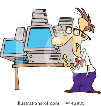 Royalty-Free (RF) Computers Clipart Illustration by toonaday - Stock Sample #443935