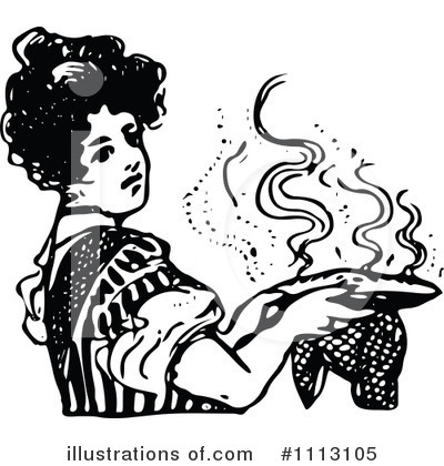 Royalty-Free (RF) Cooking Clipart Illustration by Prawny Vintage - Stock Sample #1113105