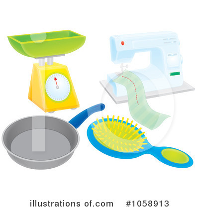 Royalty-Free (RF) Cookware Clipart Illustration by Alex Bannykh - Stock Sample #1058913