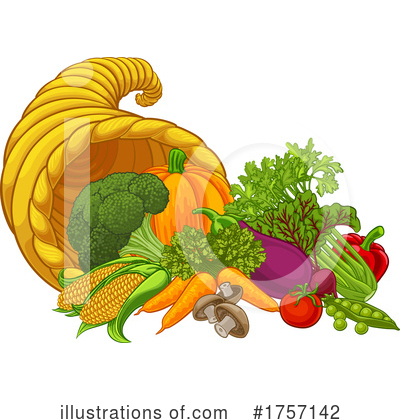 Cornucopia Clipart #1757142 by AtStockIllustration