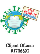 Coronavirus Clipart #1706892 by Domenico Condello