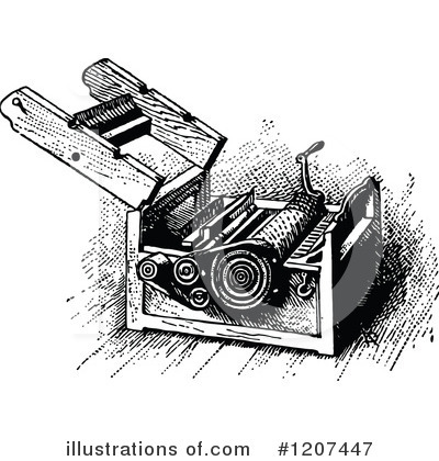 Royalty-Free (RF) Cotton Gin Clipart Illustration by Prawny Vintage - Stock Sample #1207447