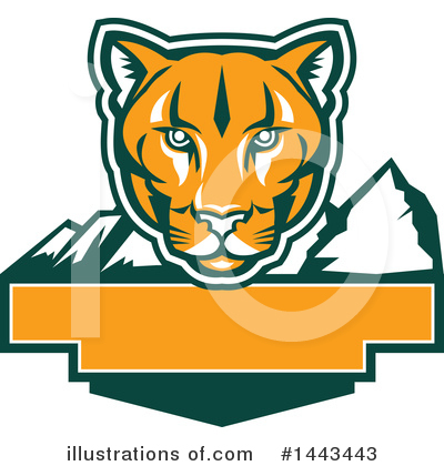 Royalty-Free (RF) Cougar Clipart Illustration by patrimonio - Stock Sample #1443443