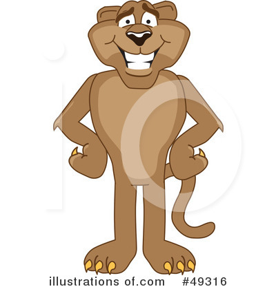 Cougar Clipart #49316 by Mascot Junction