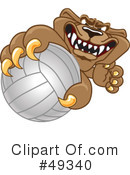 Cougar Mascot Clipart #49340 by Mascot Junction