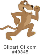 Cougar Mascot Clipart #49345 by Mascot Junction